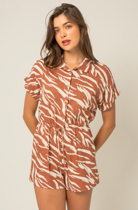 Becca Abstract Romper