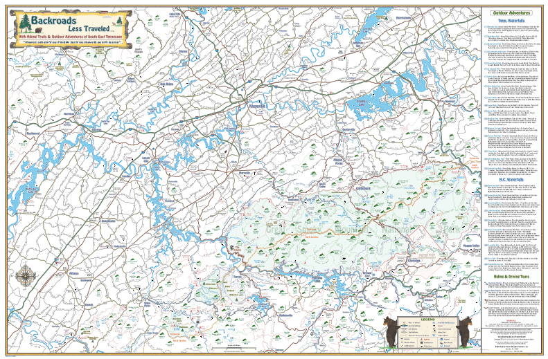 Backroads Less Traveled Southeast Tennessee Map – Elkmont Trading Company