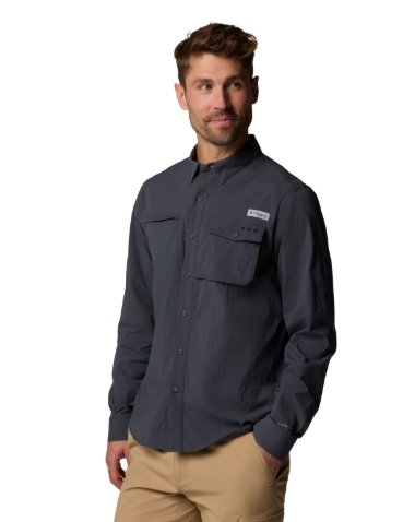 Columbia Men's Wild Cast Long Sleeve Shirt Beach / L