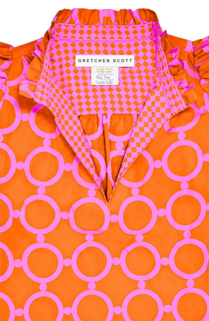 Gretchen Scott Outta Sight Tunic Dress Pink/Orange / S