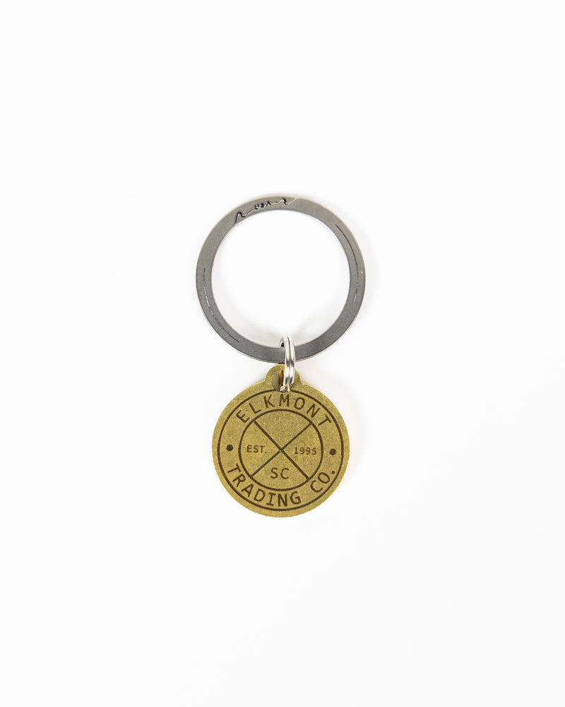 Zootility Elkmont Brass Keyround and Tag