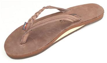 Rainbow Flirty Braidy Women's Sandals – Single Layer Nubuck Leather Straps - View #7