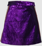 Queen of Sparkles Sport Stripe Sequin Skirt