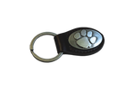 Zep-Pro Oval  Clemson Paw Concho Keychain