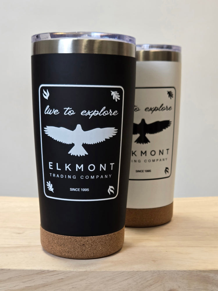 Elkmont "Live to Explore" Legend Cork Bottom Tumbler