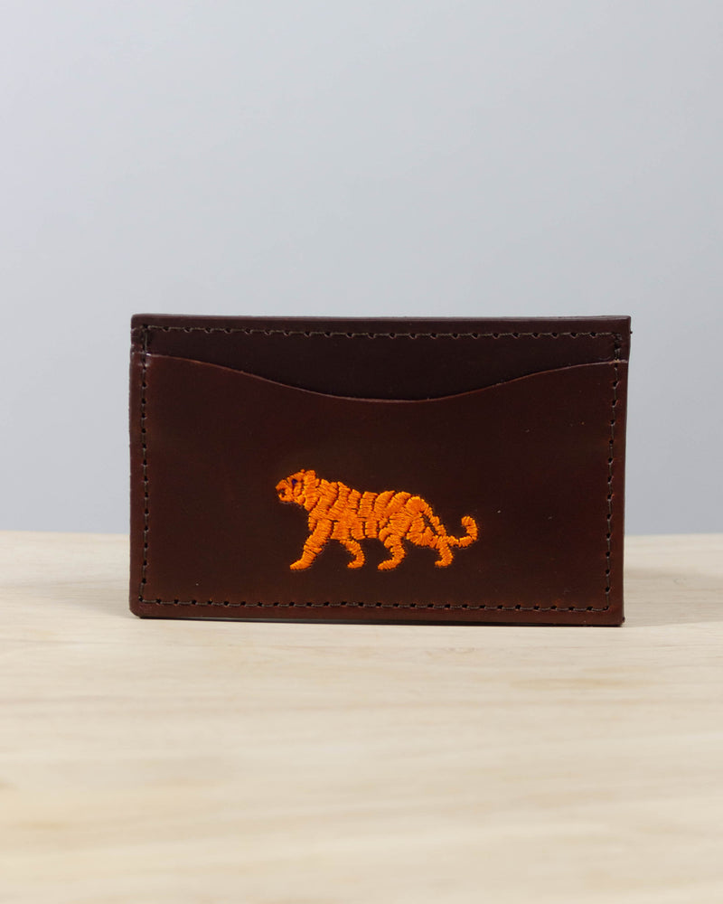 Elkmont Tiger Leather Business Card Holder