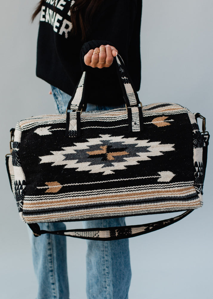 Panache Woven Aztec Duffel Bag