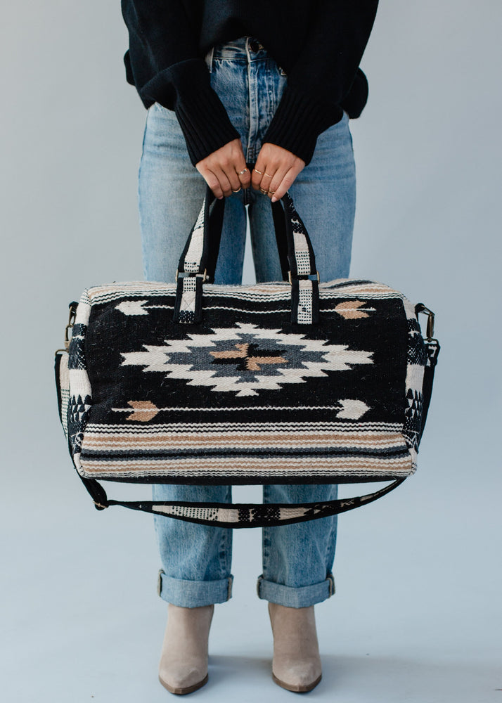 Panache Woven Aztec Duffel Bag