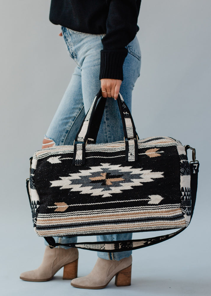 Panache Woven Aztec Duffel Bag