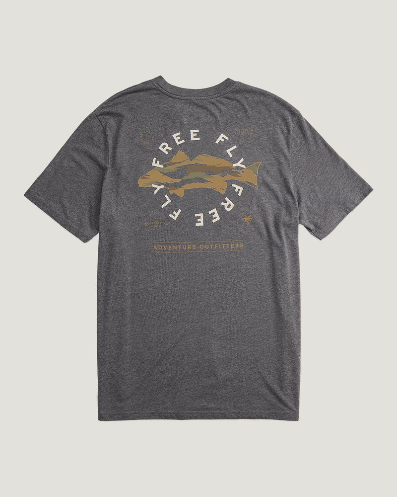 Free Fly Men's Camo Redfish Pocket Tee