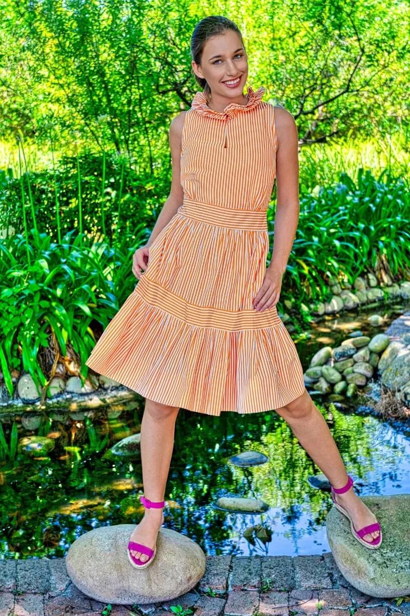 Gretchen Scott Wash & Wear Hope Dress Orange / L Gretchen Scott Wash & Wear Hope Dress Orange / L