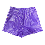 Sparkle City Vegan Leather Star Shorts