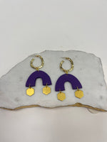 Sweet Tree Handmade Frida Purple Hoops