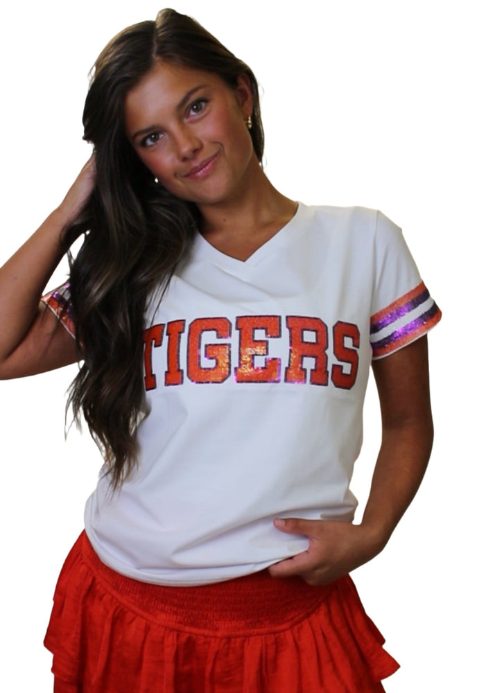 Sparkle City Clemson Tigers Jersey Tee