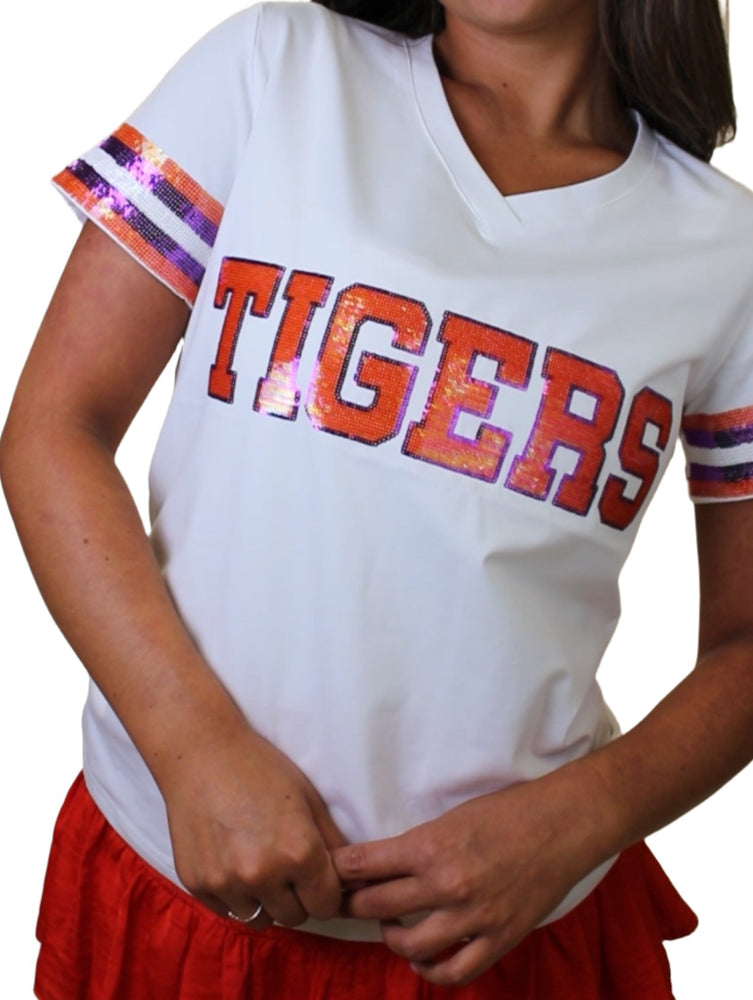 Sparkle City Clemson Tigers Jersey Tee