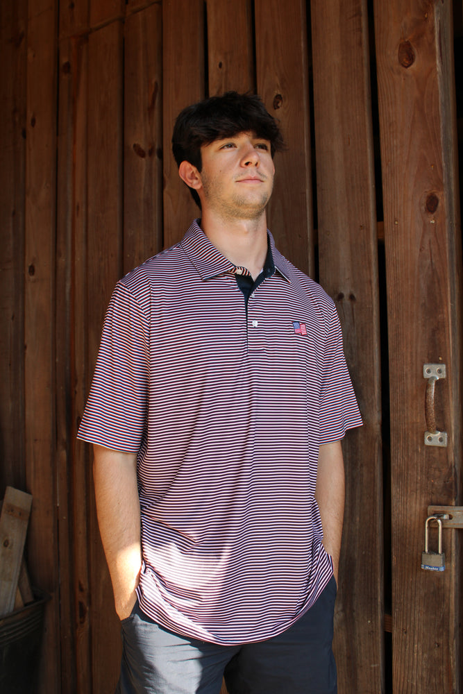 Elkmont Men's American Pride Polo