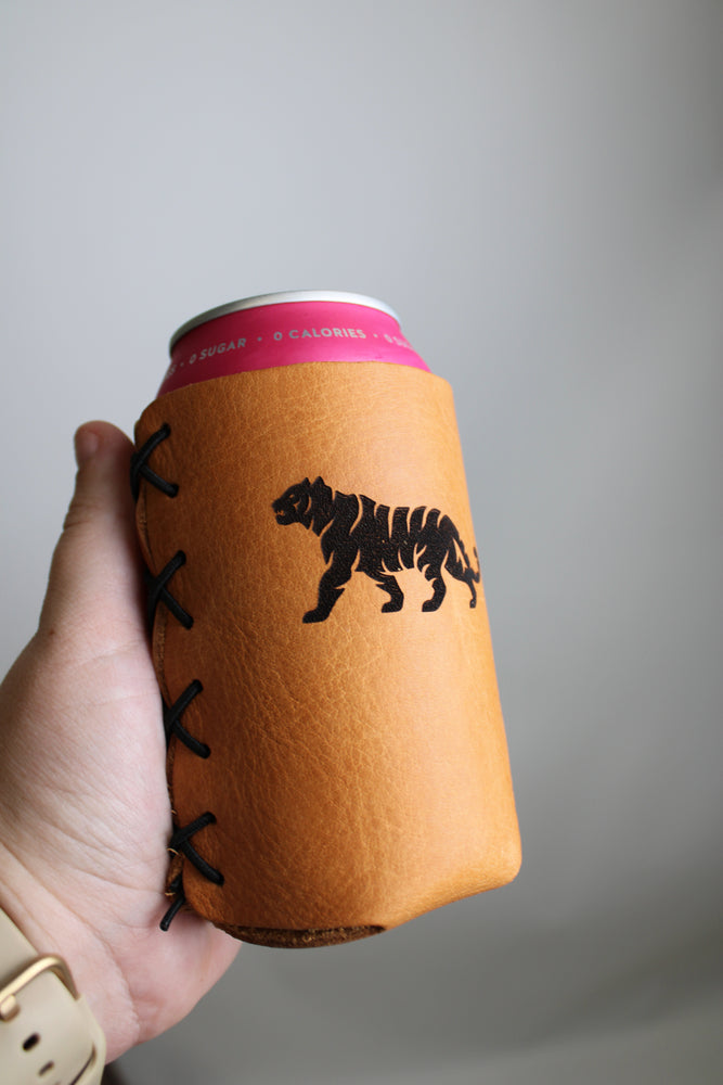 Elkmont Tiger Leather Can Cooler