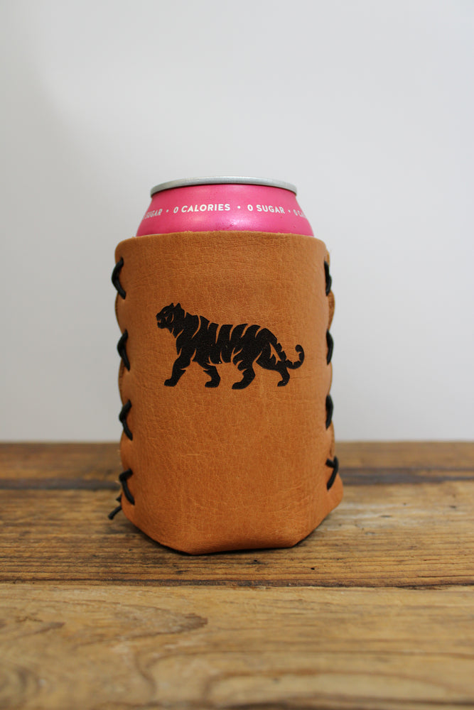 Elkmont Tiger Leather Can Cooler