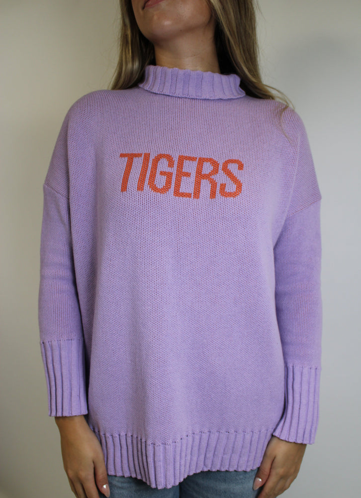 Women's Gameday Ready TIGERS Turtleneck Sweater