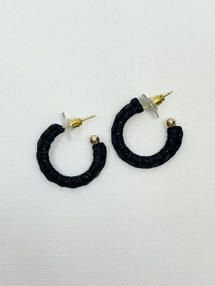 Keva Style Petite Braided Hoop Earrings