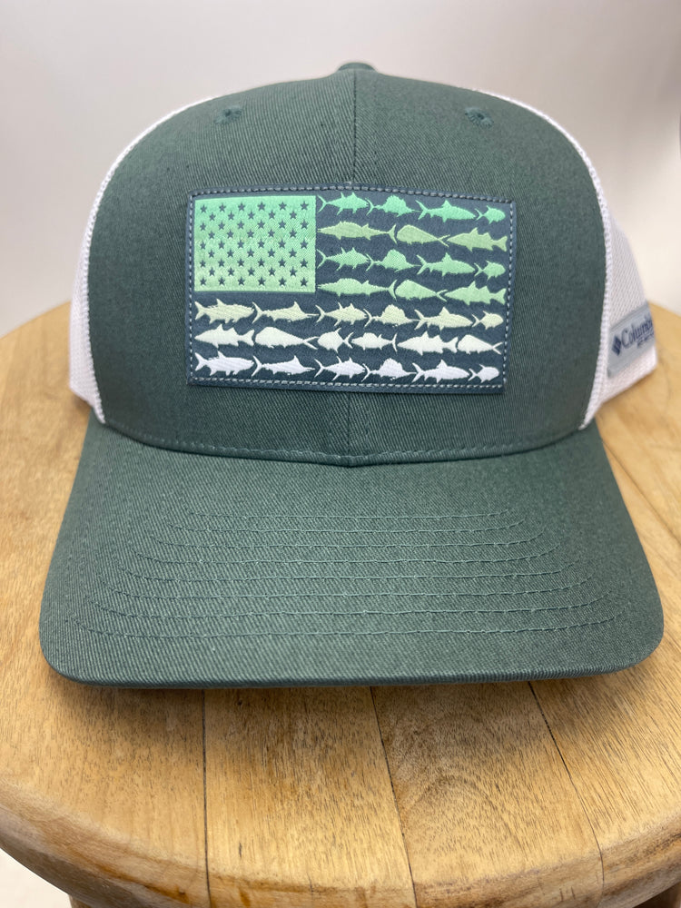 Columbia Mens PFG Mesh Fish Flag Hat