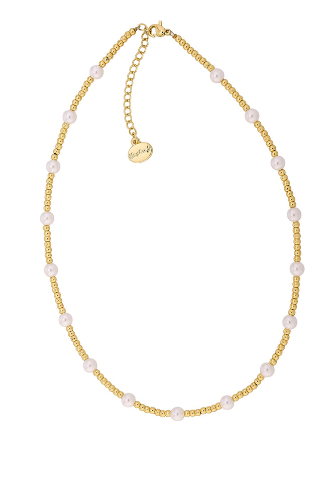 Alex Carol Ball Shell Pear Necklace