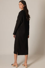 Penelope Modal Collared Long Sleeve Dress