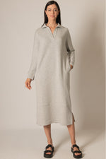 Penelope Modal Collared Long Sleeve Dress