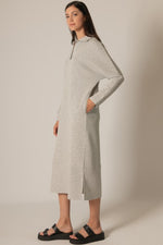 Penelope Modal Collared Long Sleeve Dress