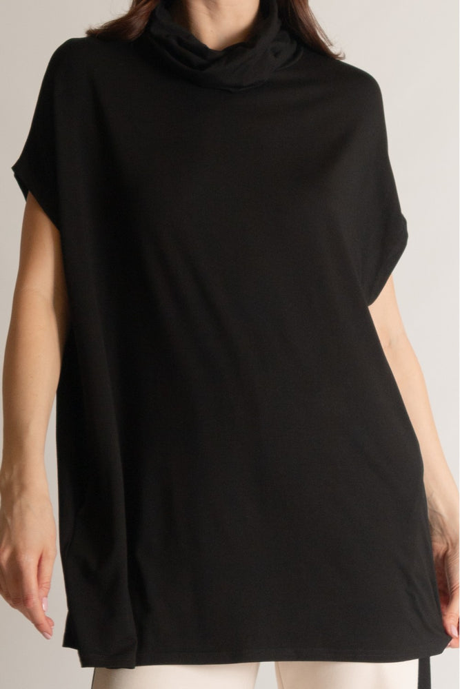 Lesli Rayon Jersey Cowl Neck Tunic