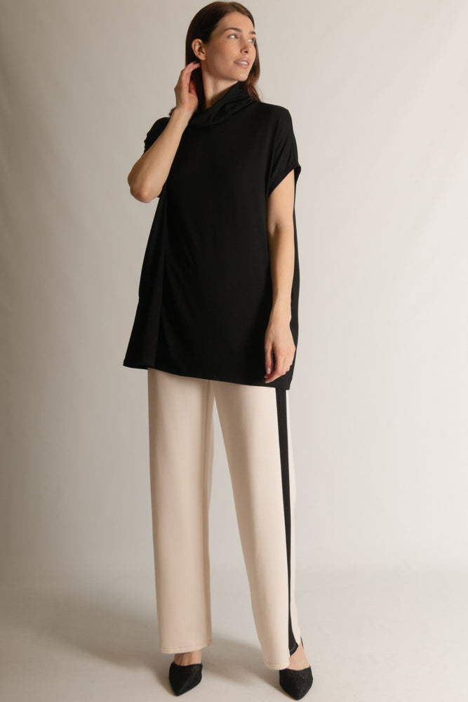 Lesli Rayon Jersey Cowl Neck Tunic