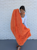 Elkmont Tiger Faux Fur Long Lap Blanket