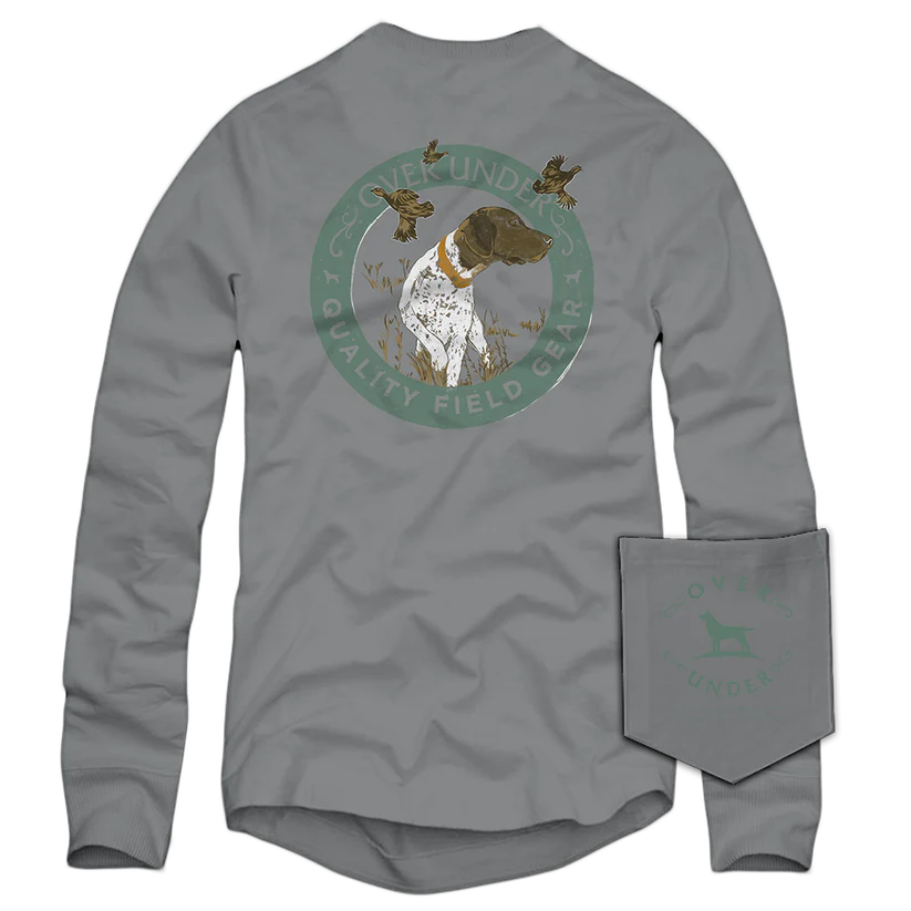 Over Under L/S Pointer Hunting Quail Tee