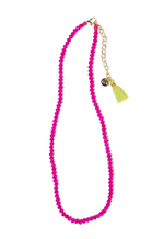 Hayden Solid Single Strand Necklace with Tassel