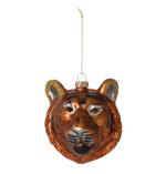 Hand-Painted Glitter Tiger Ornament