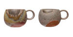 Rounded Stoneware Glazed Mug