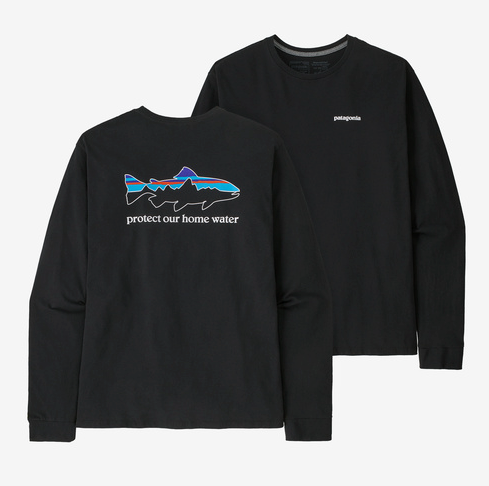 Patagonia Long Sleeve Home Water Trout Responsibili-Tee