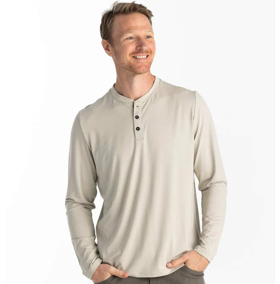 Free Fly Men's Bamboo Flex Long Sleeve Henley