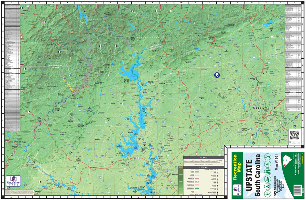 Kingfisher Maps Upstate SC