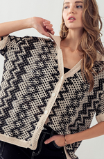 Paloma Crochet Knit Top