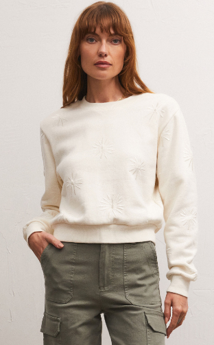 Z Supply Lottie Embroidered Sweatshirt