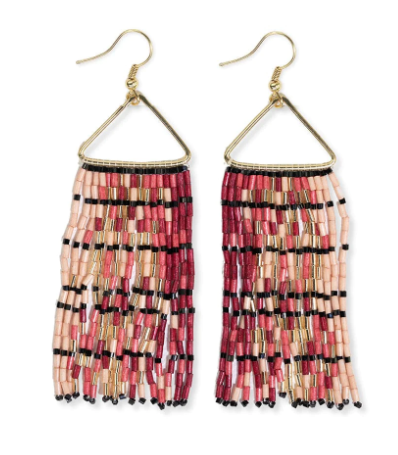 INK+ALLOY Patricia Mixed Luxe Bead Gradient Fringe Earring F23