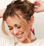 INK+ALLOY Charlotte Angles Beaded Fringe Earrings
