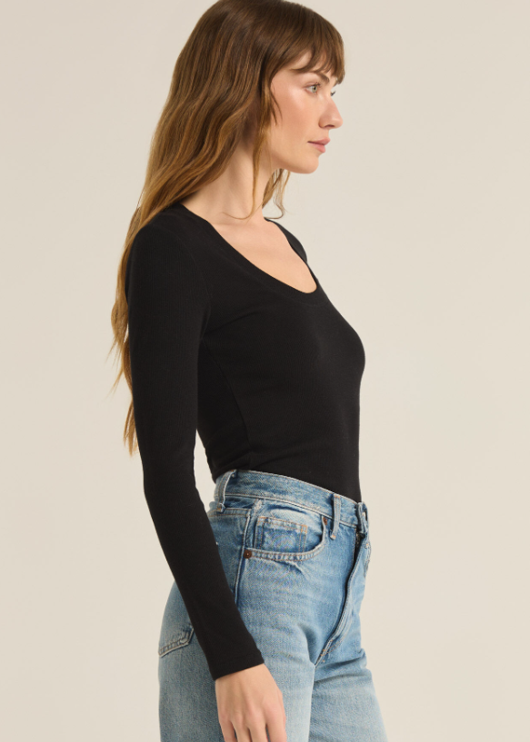 Z Supply Sirena Rib Long Sleeve Tee