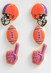 Tell Your Tale Tiger Fan Earrings