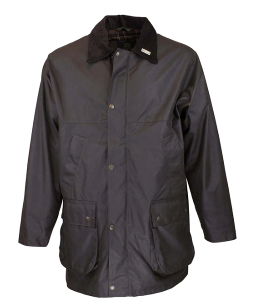 Oxford Blue Men's Countryman Wax Jacket Brown / M