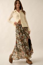 Aria Floral Maxi Skirt