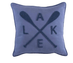 Lake Embroidered Pillow