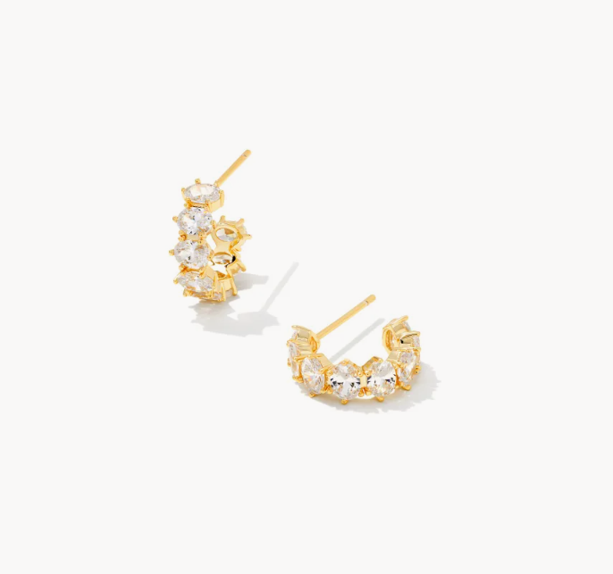 Cailin Crystal Huggie Earrings