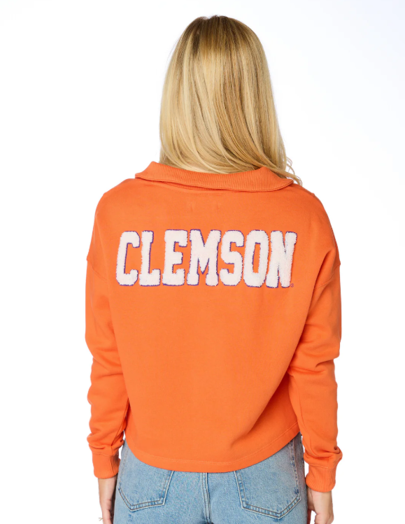 The Clemson Collared V-Neck Pullover